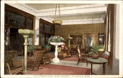 The Flower Room Hotel Wendell Postcard