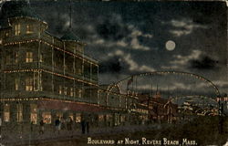 Boulevard At Night Postcard