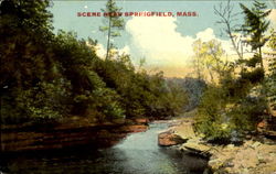 Scene Near Springfield Postcard