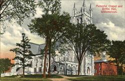 Memorial Chapel And Griffin Hall Williamstown, MA Postcard Postcard