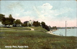 Marine Park Beverly, MA Postcard Postcard