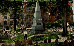 Old Granary Burying Ground Boston, MA Postcard Postcard