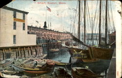 T. Wharf Boston, MA Postcard Postcard