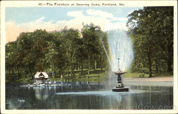 The Fountain At Deering Oaks Portland Maine