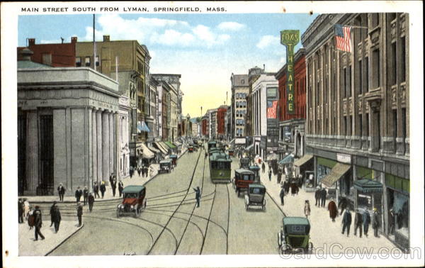 Main Street South From Lyman Springfield Massachusetts