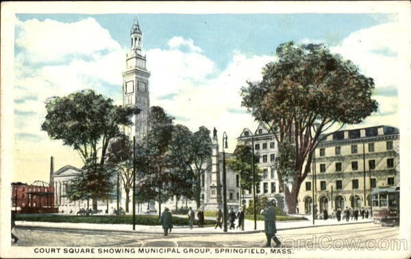Court Square Showing Municipal Group Springfield Massachusetts