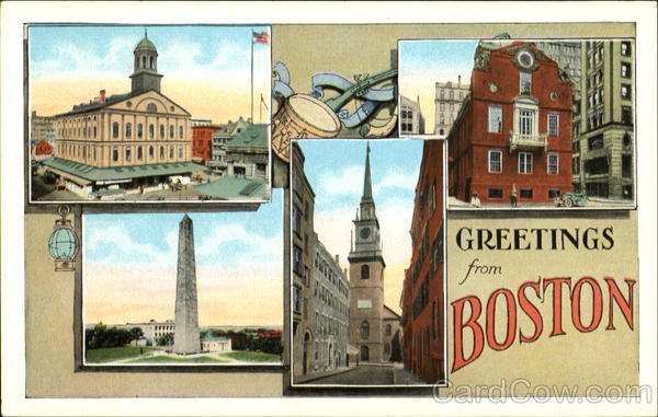 Greetings From Boston Massachusetts