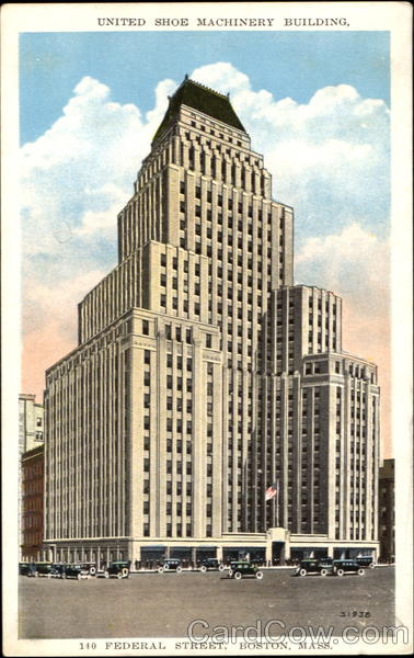 United Shoe Machinery Building, Federal Street Boston Massachusetts