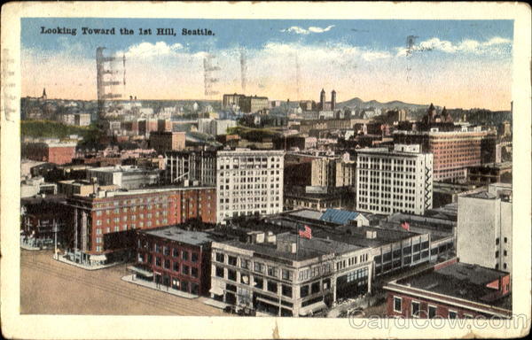 Looking Toward The 1St Hill Seattle Washington
