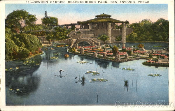 The Sunken Garden Brackenridge Park San Antonio Tx