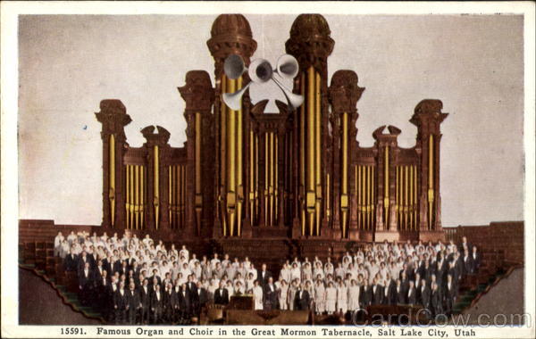 Famous Organ And Choir In The Great Mormon Tabernacle Salt Lake City Utah