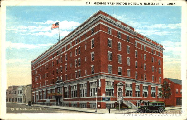 George Washington Hotel Winchester Virginia