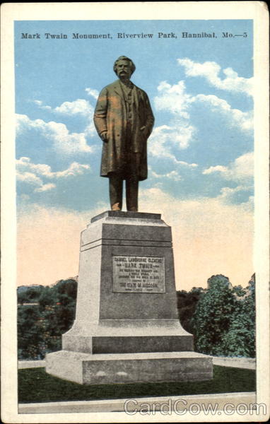 Mark Twain Monument, Riverview park Hannibal Missouri