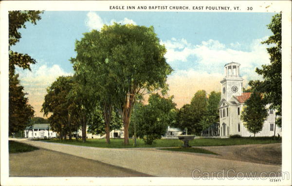 Eagle Inn And Baptist Church East Poultney Vermont