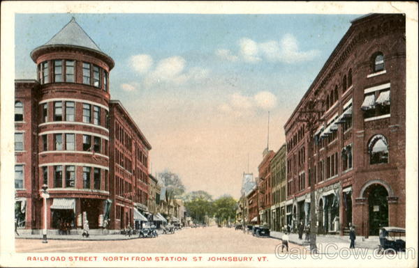 Railroad Street, North from Station St St. Johnsbury Vermont