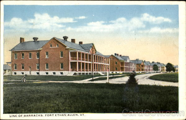 Line Of Barracks, Fort Ethan Allen Colchester Vermont