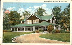 Marion Country Club Ohio Postcard Postcard