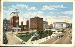 Public Square, Looking Northeast Cleveland, OH Postcard Postcard