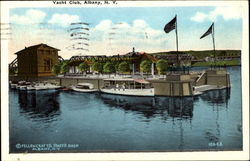 Yacht Club Albany, NY Postcard Postcard