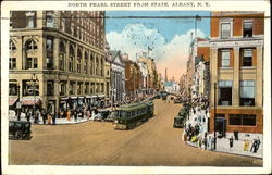 North Pearl Street From State Postcard