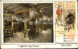 English Tap Room Prince George Hotel, 5th Avenue and 28th Street Postcard