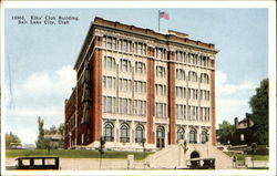 Elk's Club Building, Lodge No. 85 Salt Lake City, UT Postcard Postcard
