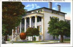 Elks Club, Formerly General Sheridan's Headquarters Winchester, VA Postcard Postcard