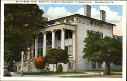 Elks Club, Formerly General Sheridan's Headquarters Postcard