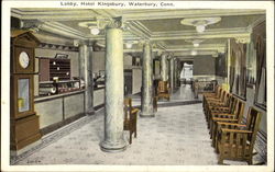 Kingsbury Hotel Waterbury, CT Postcard Postcard