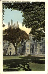 Branford Court, Memorial Quadrangle New Haven, CT Postcard Postcard