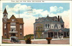 Town Hall And Post Office Postcard