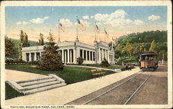 Pavilion, Mountain Park Holyoke, MA Postcard Postcard