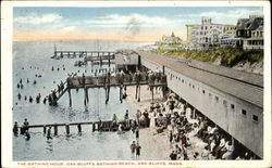 The Bathing Hour, Oak Bluffs Bathing Beach Postcard