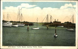 2734 Baker Yacht Basin Quincy Point, MA Postcard Postcard