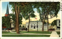 Post Office Westfield, MA Postcard Postcard
