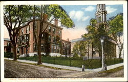 Girls' Trade School & First Unitarian Church Worcester, MA Postcard Postcard