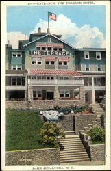 Entrance The Terrace Hotel Lake Junaluska, NC Postcard Postcard