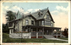 Sigma Alpha Epsilon House, Allegheny College Postcard