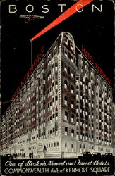 One Of Boston's Newest And Finest Hotels, Commonwealth Ave at Kenmore Square Postcard