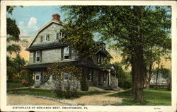 Birthplace Of Benjamin West Swarthmore, PA Postcard Postcard