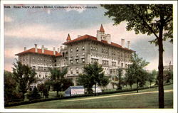 Rear View Of Antlers Hotel Postcard