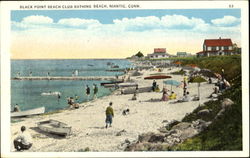 Black Point Beach Club Bathing Beach Postcard