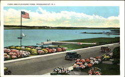 Park And Pleasure Pond Misquamicut, RI Postcard Postcard