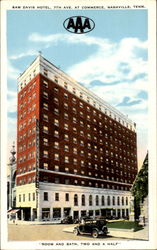 Sam Davis Hotel, 7th Ave. At Commerce Nashville, TN Postcard Postcard
