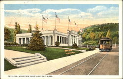 Pavilion, Mountain Park Holyoke, MA Postcard Postcard