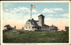 Life Saving Station, Manomet Postcard