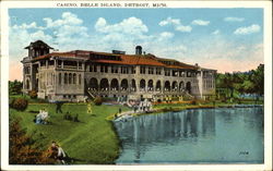 Casino Pool At The Breakers Hotel, Belle Island Postcard