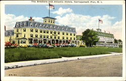 The Breakers And Atlantic Hotels Postcard