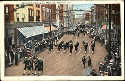 Jackies Parading On Main St Postcard
