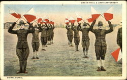 Life In The U. S. Army Cantonment Postcard